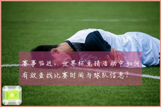 赛事临近，世界杯竞猜活动中如何有效查找比赛时间与球队信息？